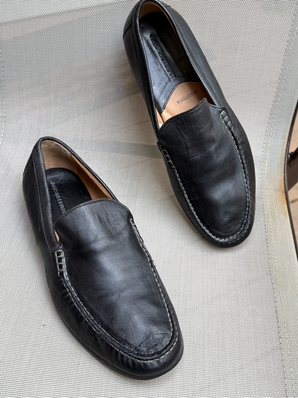 Johnston & Murphy Black Leather Driving Shoes Made in India #2778 Men's size 11 - Picture 4 of 10